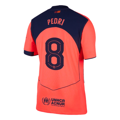 Barcelona pánsky tretí futbalový dres 2025/26 UCL - PEDRI #8 [hráčska verzia]