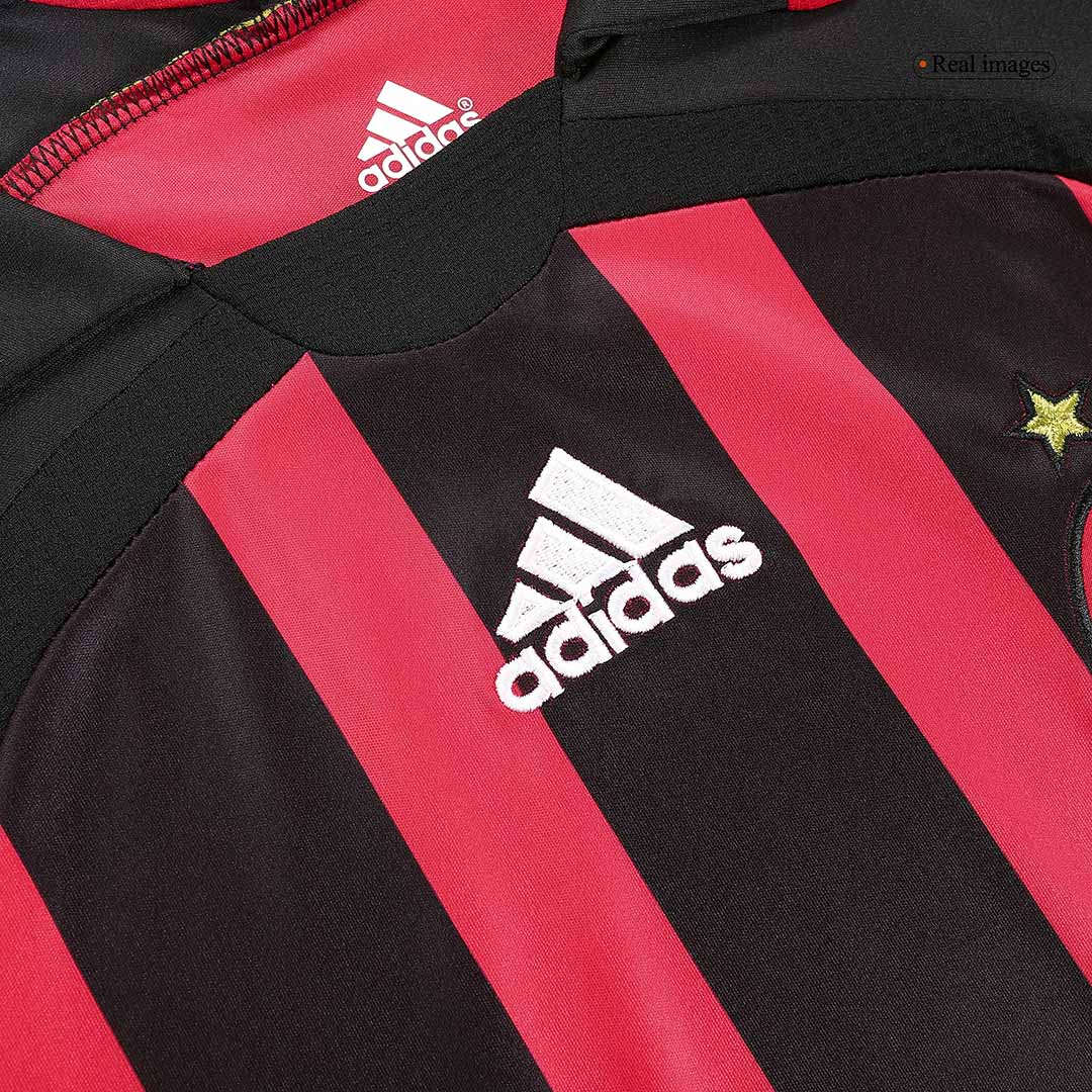 Pánske Retro Futbalový Dres AC Miláno Domáci 2006/07 Dlhý Rukáv - RONALDO #99