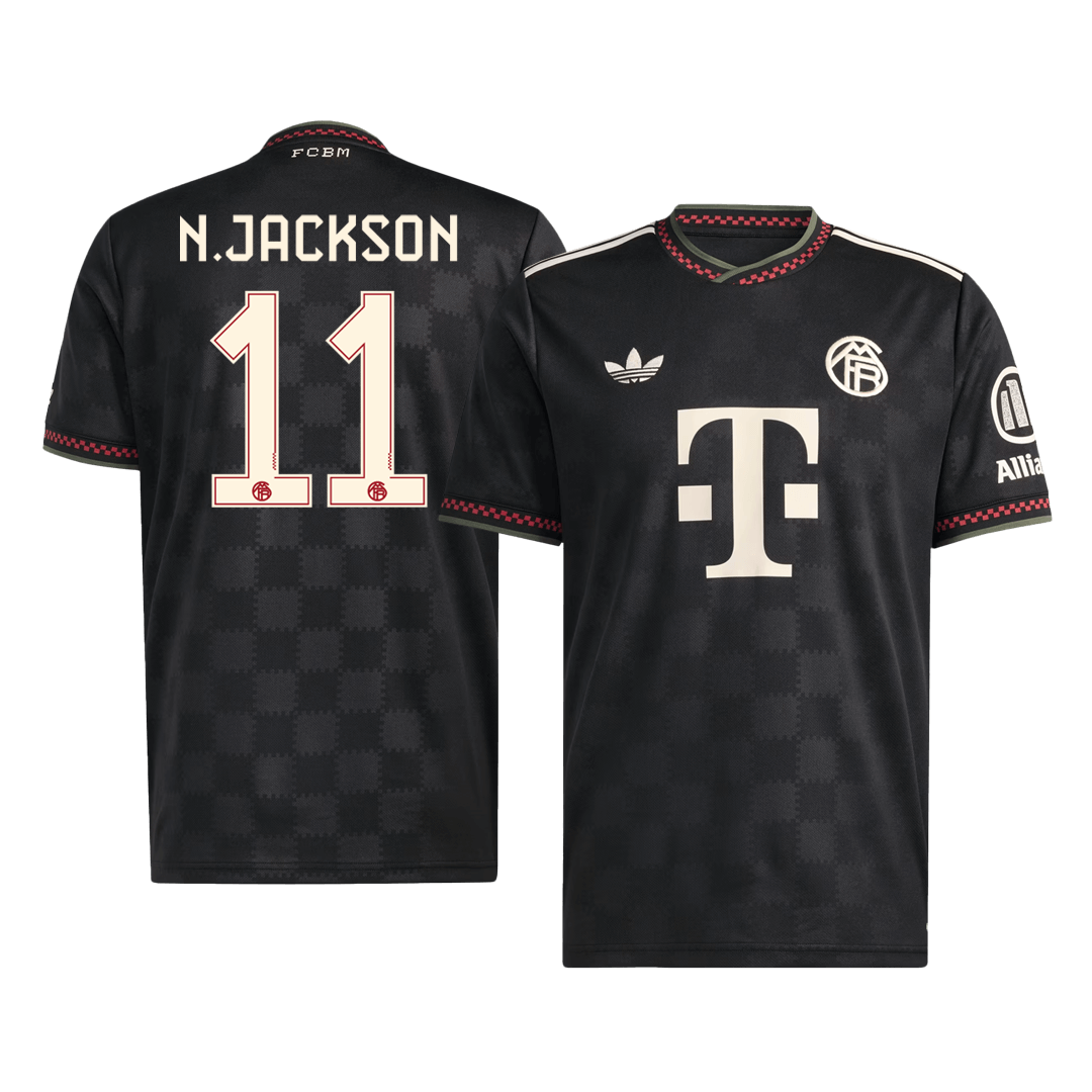 Bayern Mníchov pánsky tretí futbalový dres 2025/26 - N.JACKSON #11