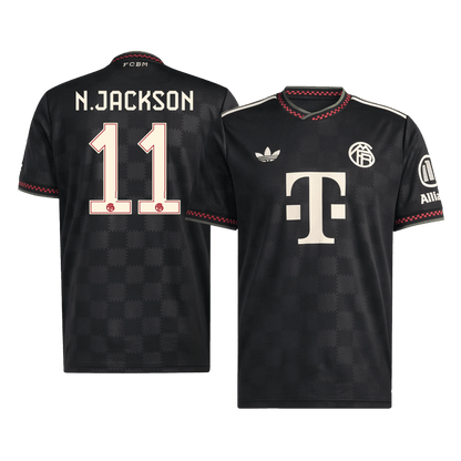 Bayern Mníchov pánsky tretí futbalový dres 2025/26 - N.JACKSON #11