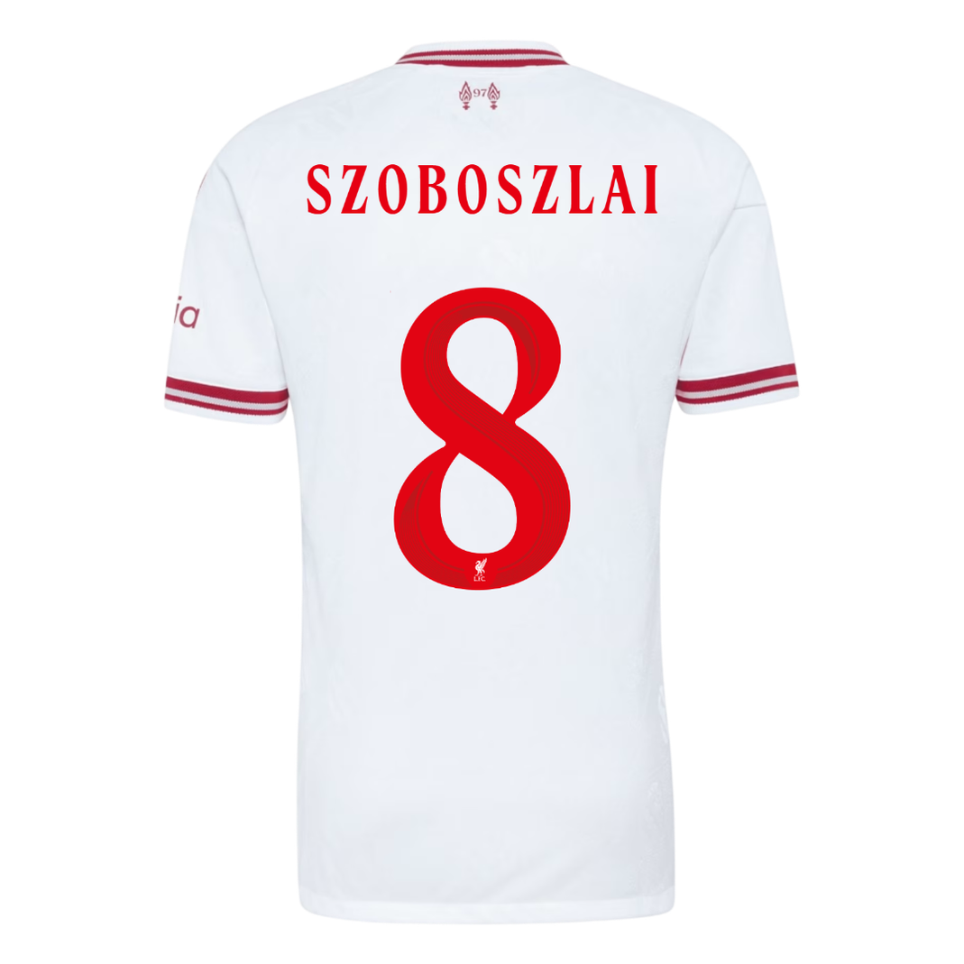Liverpool pánsky Vonkajší futbalový dres 2026/27 – SZOBOSZLAI #8 – UCL [hráčska verzia]
