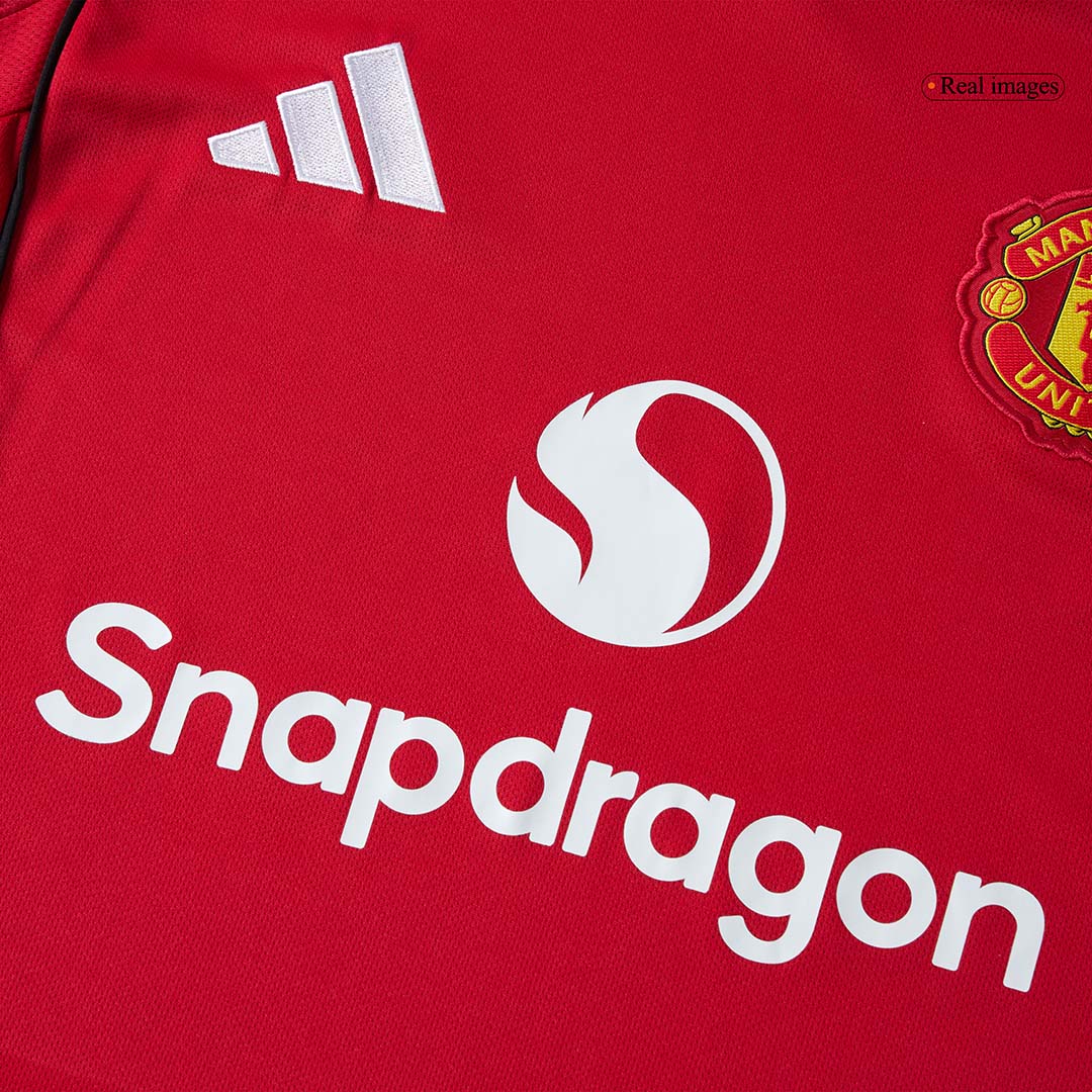Manchester United pánsky domáci futbalový dres s dlhými rukávmi 2025/26