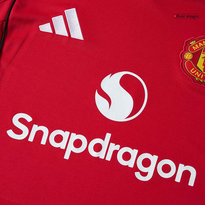 Manchester United pánsky domáci futbalový dres s dlhými rukávmi 2025/26