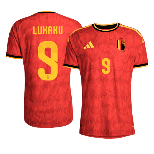 Pánske Futbalový Dres Belgicko Domáci MS 2026 Hráčska Verzia - LUKAKU #9