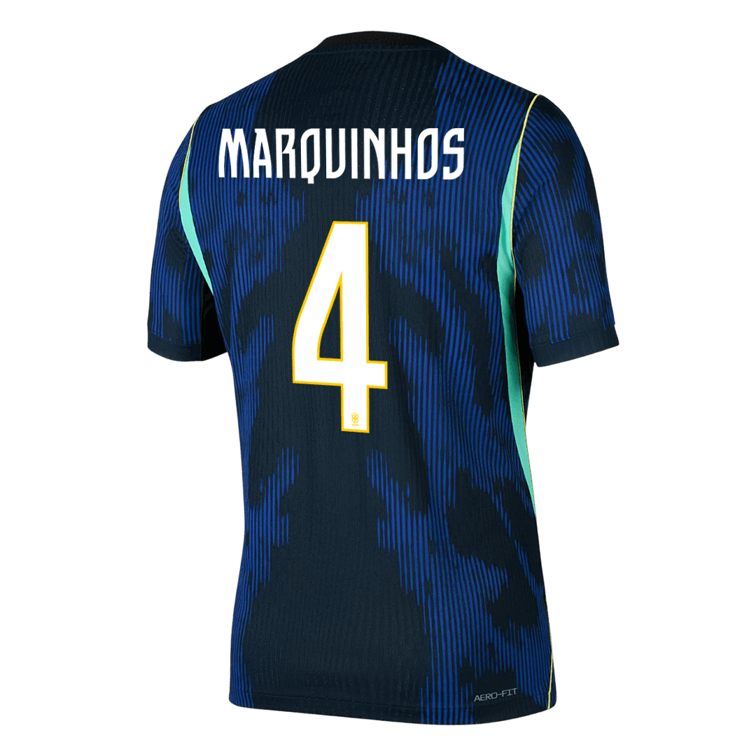 Pánske Futbalový Dres Brazília Vonkajší MS 2026 Hráčska Verzia - MARQUINHOS #4