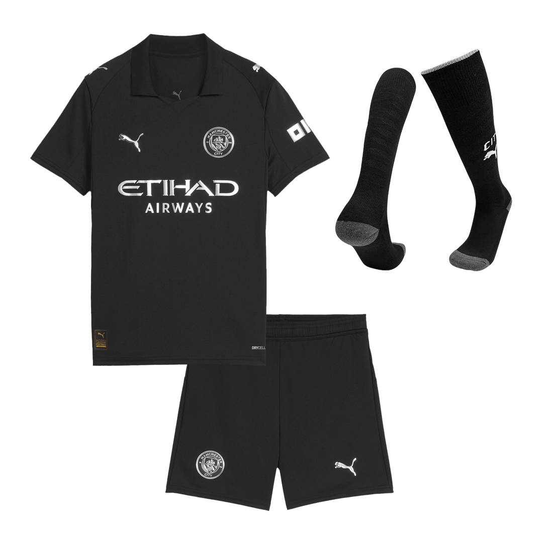 Manchester City detský vonkajší futbalový komplet 2025/26