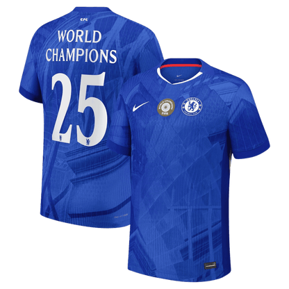 Chelsea pánsky domáci futbalový dres 2025/26 - WORLD CHAMPIONS #25 [hráčska verzia]