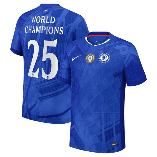 Chelsea pánsky domáci futbalový dres 2025/26 - WORLD CHAMPIONS #25 [hráčska verzia]