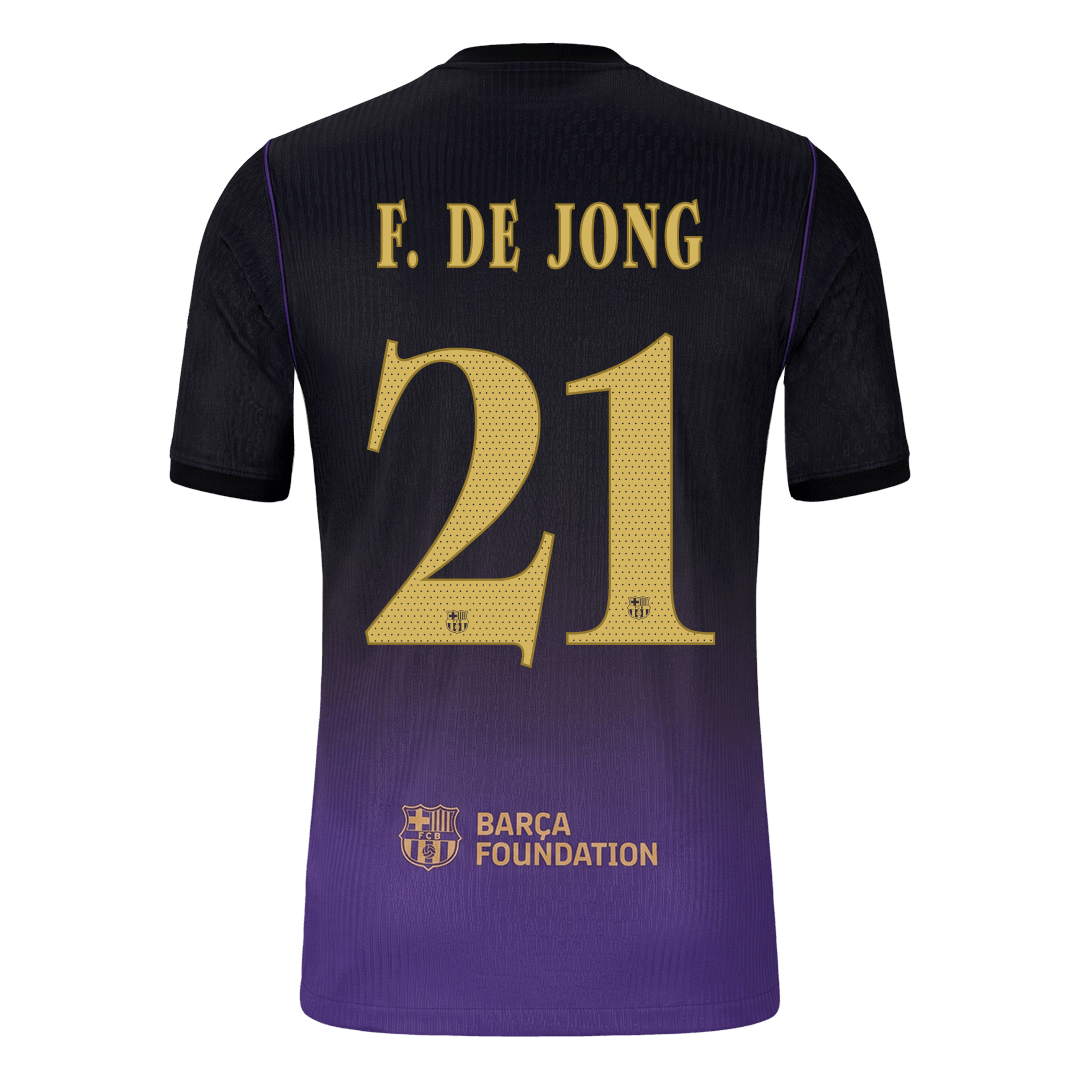 Barcelona pánsky vonkajší futbalový dres 2026/27 – F. DE JONG #21 – UCL [hráčska verzia]