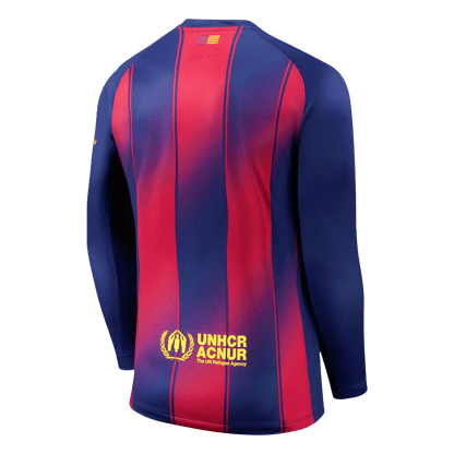 Barcelona pánsky domáci futbalový dres s dlhými rukávmi 2025/26