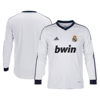 Real Madrid pánsky domáci retro futbalový dres s dlhými rukávmi 2012/13