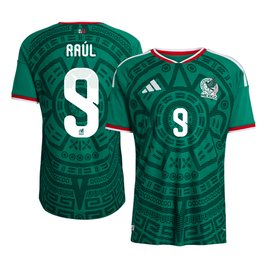 Mexiko pánsky domáci futbalový dres MS 2026 - Raúl #9 [hráčska verzia]