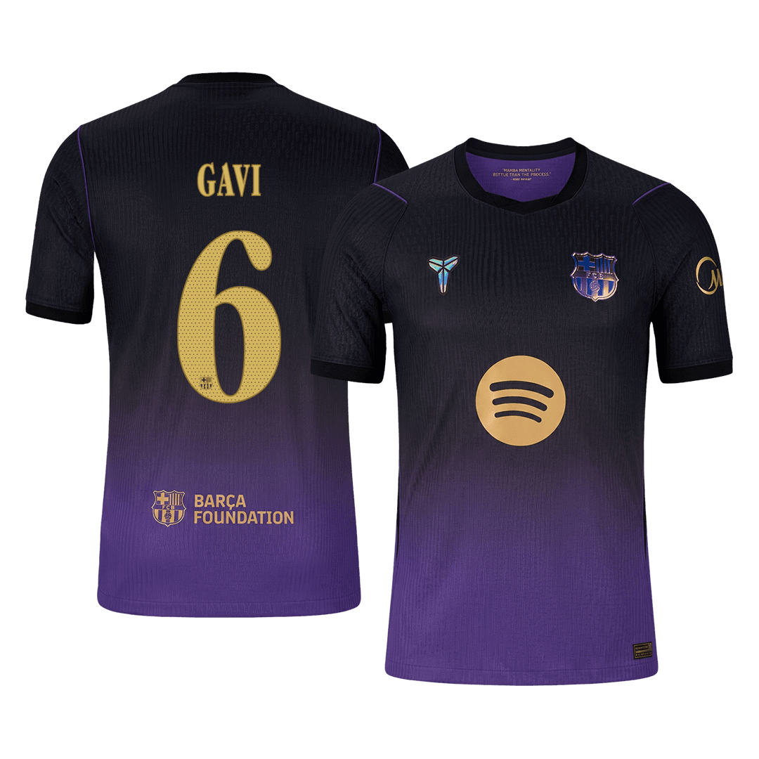 Barcelona pánsky vonkajší futbalový dres 2026/27 – GAVI #6 – UCL [hráčska verzia]