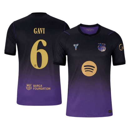 Barcelona pánsky vonkajší futbalový dres 2026/27 – GAVI #6 – UCL [hráčska verzia]
