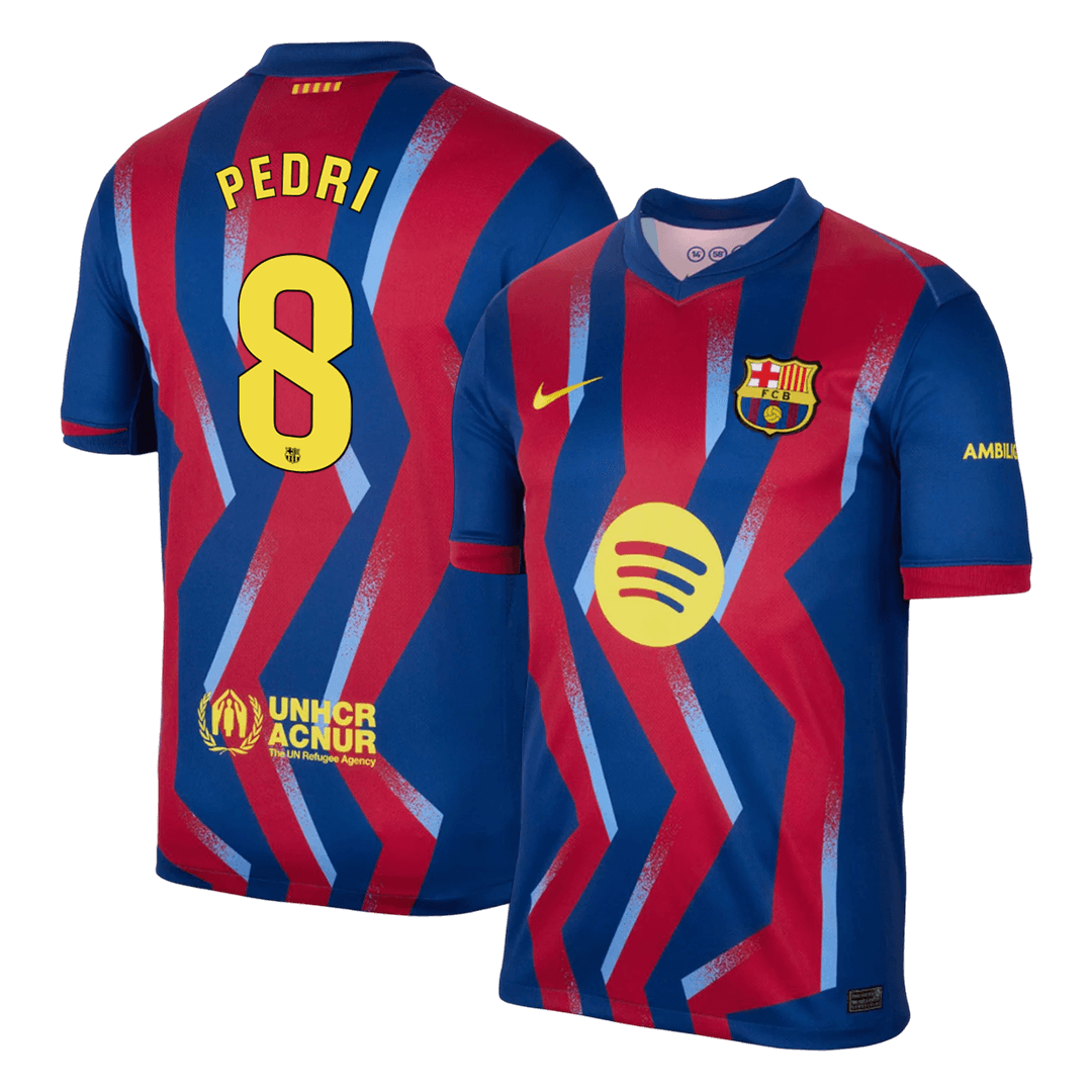 Barcelona pánsky štvrtý futbalový dres 2025/26 - PEDRI #8