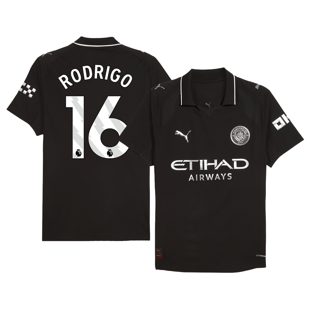 Manchester City pánsky vonkajší futbalový dres 2025/26 - RODRIGO #16 [hráčska verzia]