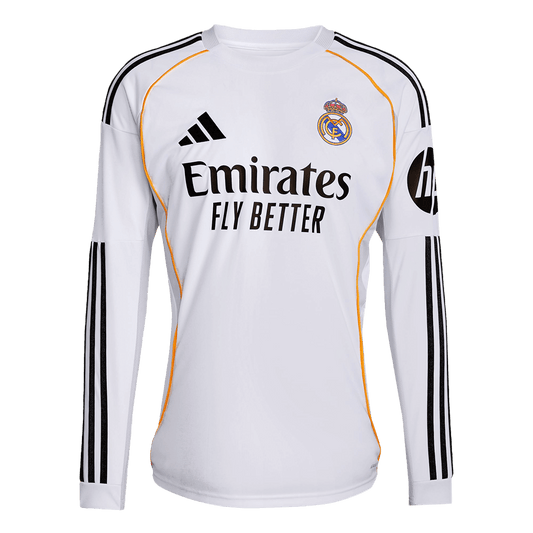 Real Madrid pánsky domáci futbalový dres s dlhými rukávmi 2025/26