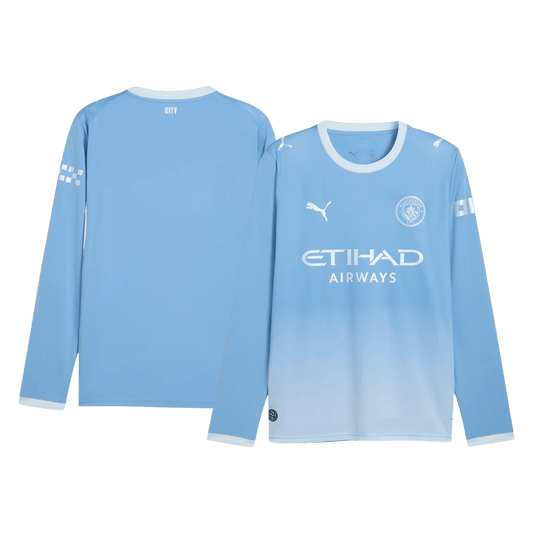 Manchester City pánsky Domáci futbalový dres s dlhými rukávmi 2026/27