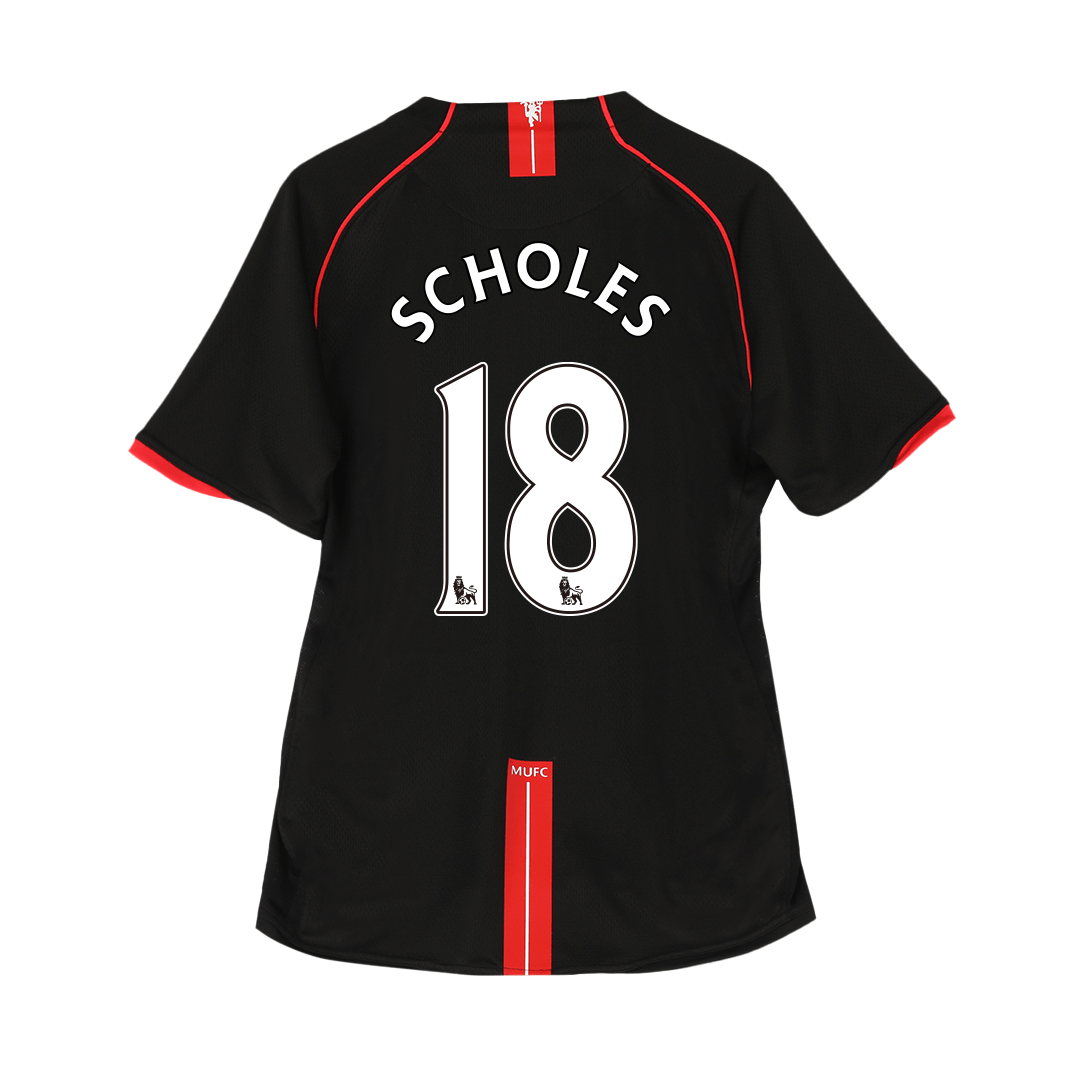 Manchester United pánsky vonkajší retro futbalový dres 2007/08 - SCHOLES #18