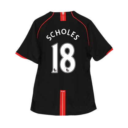 Manchester United pánsky vonkajší retro futbalový dres 2007/08 - SCHOLES #18