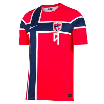 Nórsko pánsky domáci futbalový dres MS 2026 - BRAUT HAALAND #9 [hráčska verzia]