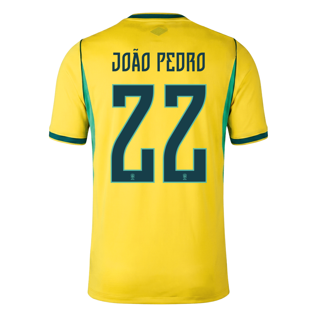Pánske Futbalový Dres Brazília Domáci MS 2026 - JOÃO PEDRO #22