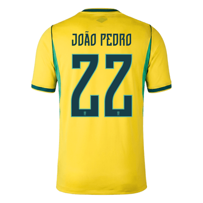 Pánske Futbalový Dres Brazília Domáci MS 2026 - JOÃO PEDRO #22