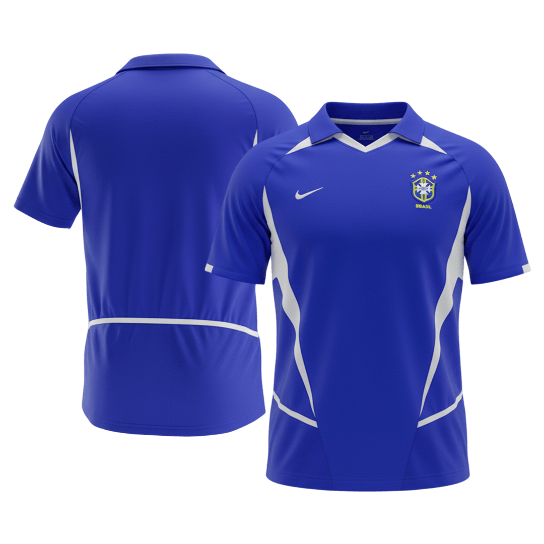 Brazília pánsky vonkajší retro futbalový dres 2002