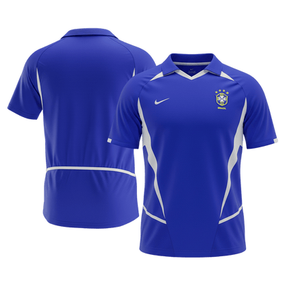 Brazília pánsky vonkajší retro futbalový dres 2002