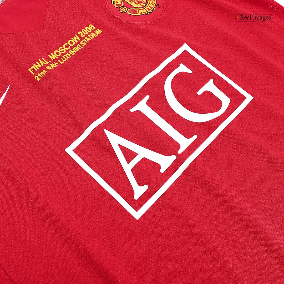 Manchester United pánsky domáci retro futbalový dres 2007/08 UCL Final - SCHOLES #18