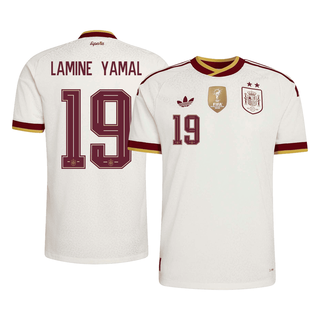 Pánske Futbalový Dres Španielsko Vonkajší MS 2026 Hráčska Verzia - LAMINE YAMAL #19