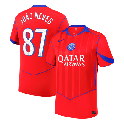 PSG pánsky tretí futbalový dres 2025/26 - JOÃO NEVES #87