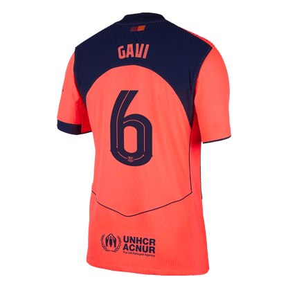 Barcelona pánsky tretí futbalový dres 2025/26 UCL - GAVI #6 [hráčska verzia]