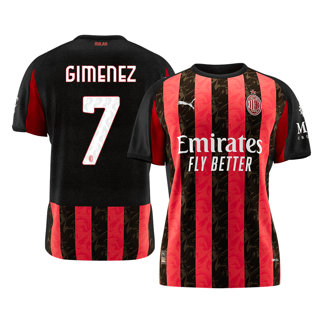 [PREMIUM] Pánske Futbalový Dres AC Miláno Domáci 2025/26 - GIMENEZ #7