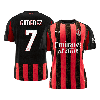 [PREMIUM] Pánske Futbalový Dres AC Miláno Domáci 2025/26 - GIMENEZ #7
