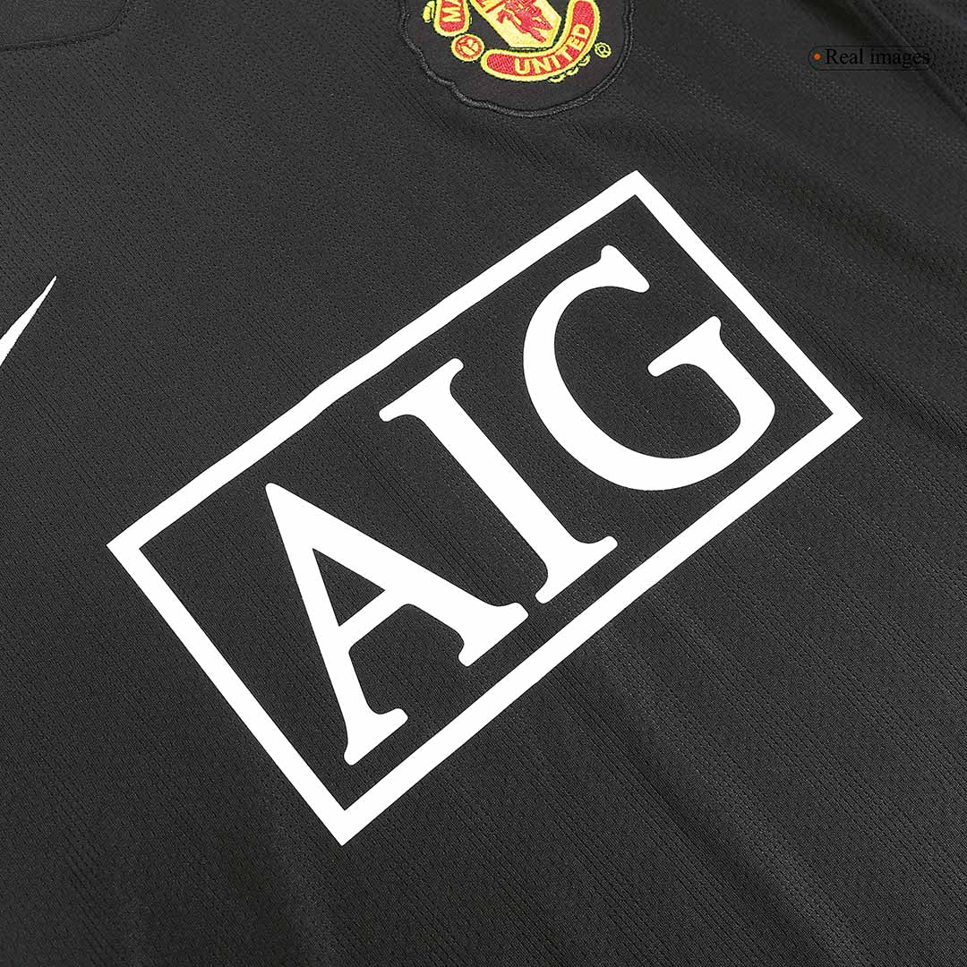 Manchester United pánsky vonkajší retro futbalový dres s dlhými rukávmi 2007/08