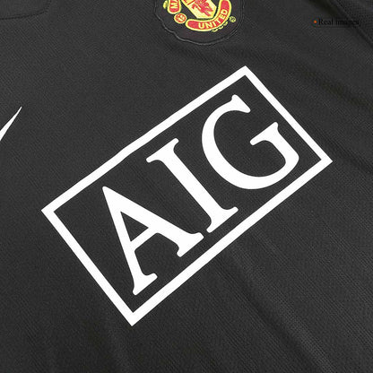 Manchester United pánsky vonkajší retro futbalový dres s dlhými rukávmi 2007/08 - SCHOLES #18