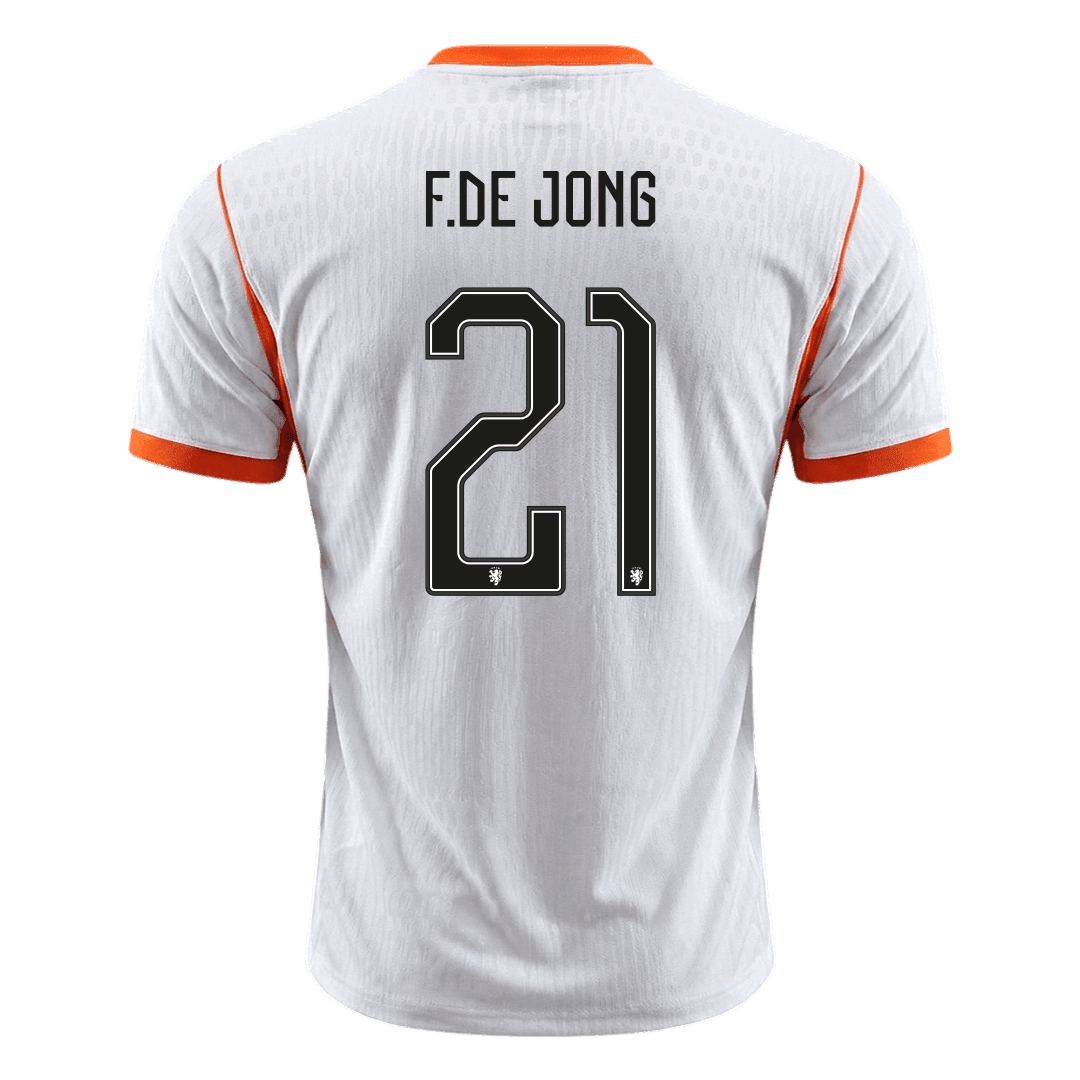 Pánske Futbalový Dres Holandsko Vonkajší MS 2026 Hráčska Verzia - F.DE JONG #21