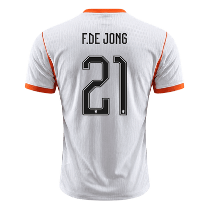 Pánske Futbalový Dres Holandsko Vonkajší MS 2026 Hráčska Verzia - F.DE JONG #21