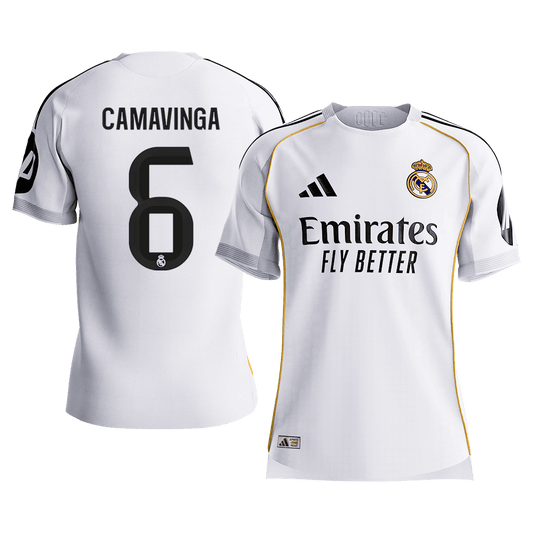 Real Madrid pánsky domáci futbalový dres 2025/26 - CAMAVINGA #6 [hráčska verzia] (Prémiová kvalita)