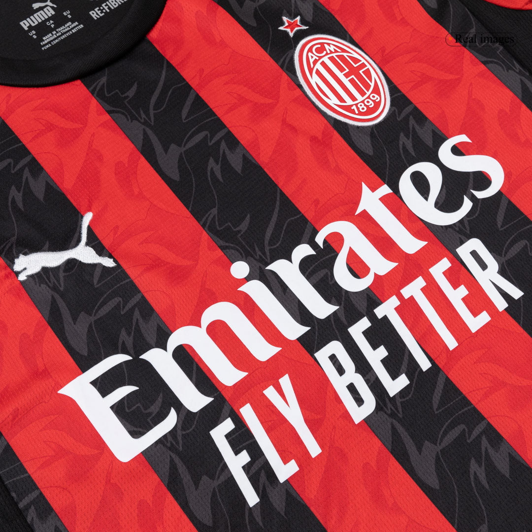 Pánske Futbalový Dres AC Miláno Domáci 2025/26 Dlhý Rukáv