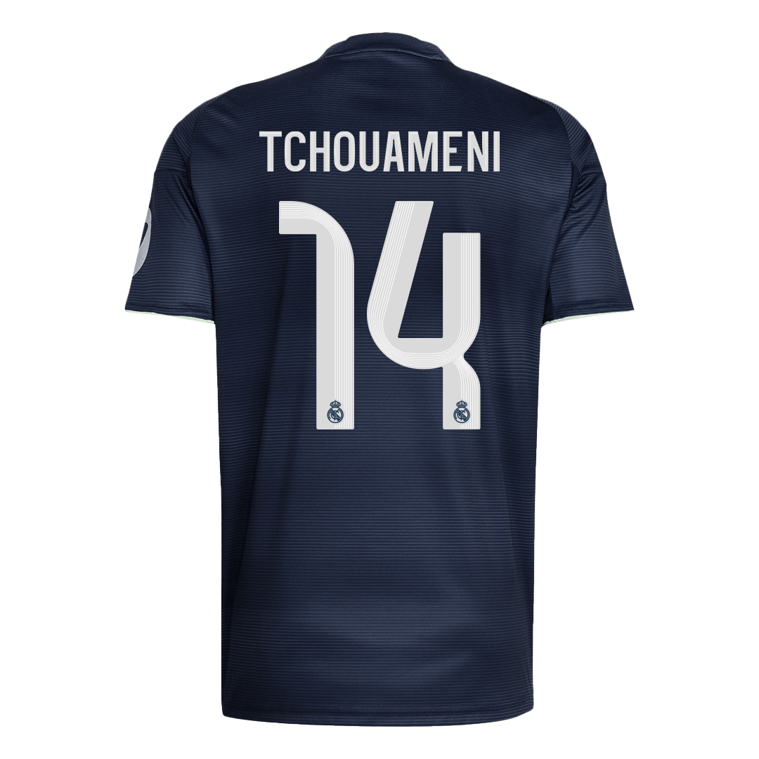 Real Madrid pánsky vonkajší futbalový dres 2025/26 - TCHOUAMENI #14 (Prémiová kvalita)