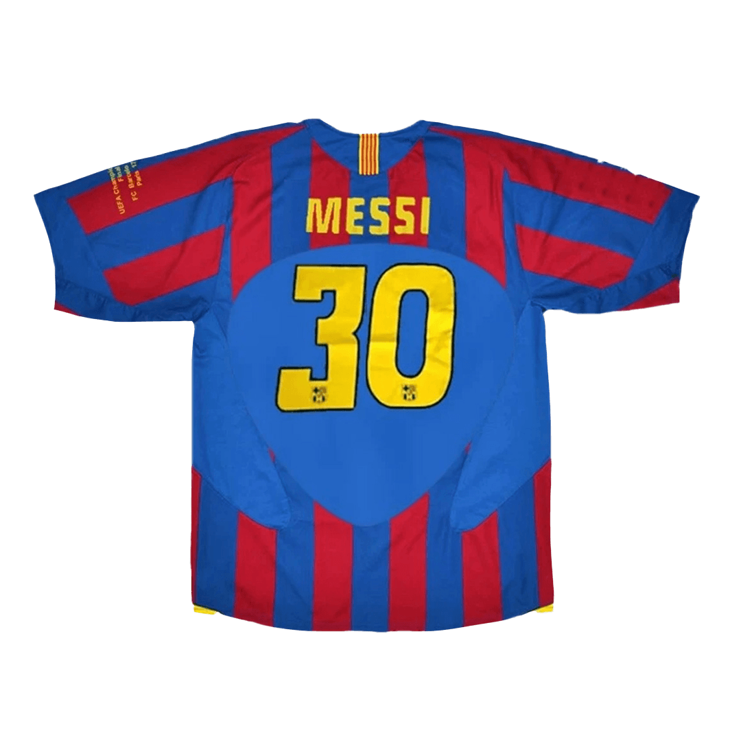 Barcelona pánsky domáci retro futbalový dres 2005/06 UCL Final - MESSI #30