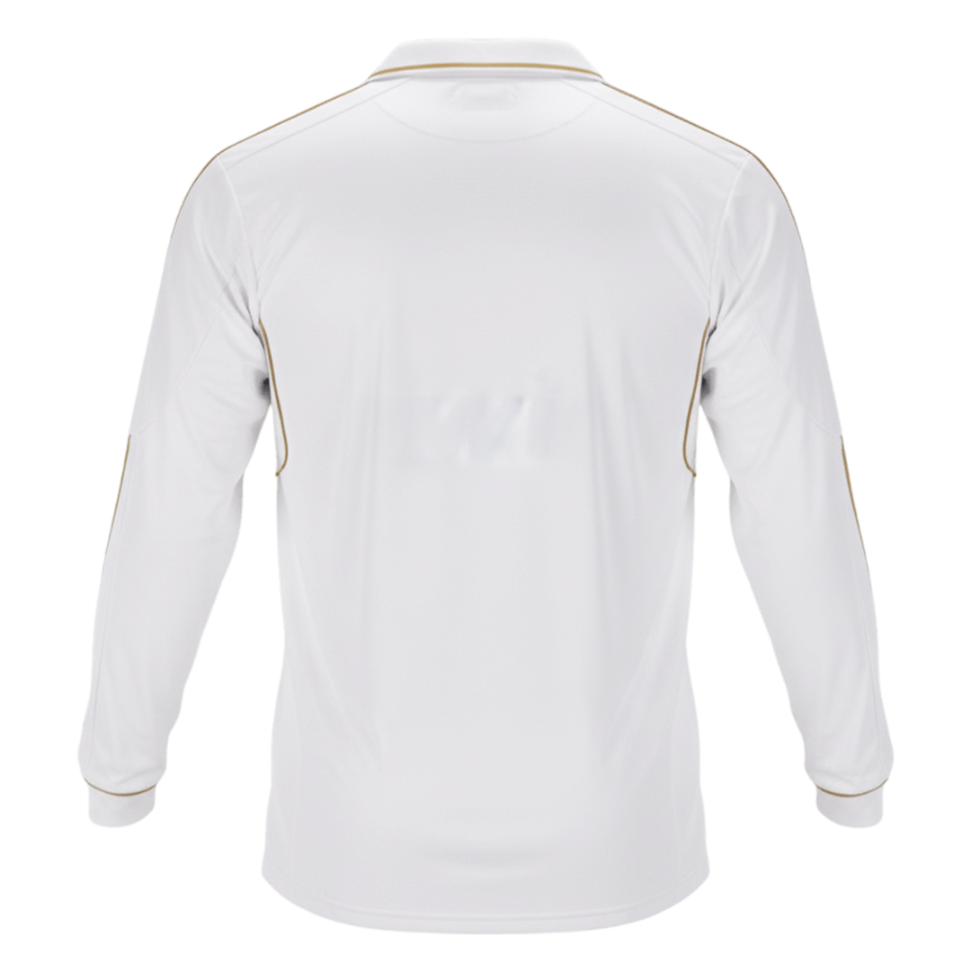 Real Madrid pánsky domáci retro futbalový dres s dlhými rukávmi 2011/12