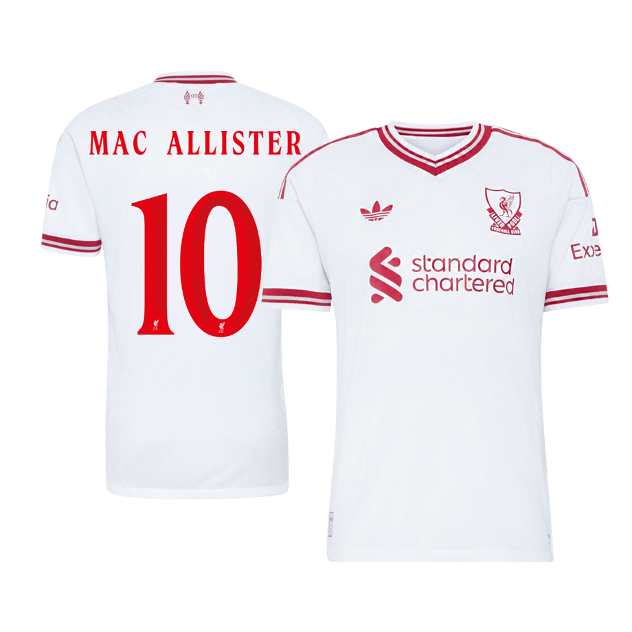Liverpool pánsky Vonkajší futbalový dres 2026/27 – MAC ALLISTER #10 – UCL [hráčska verzia]