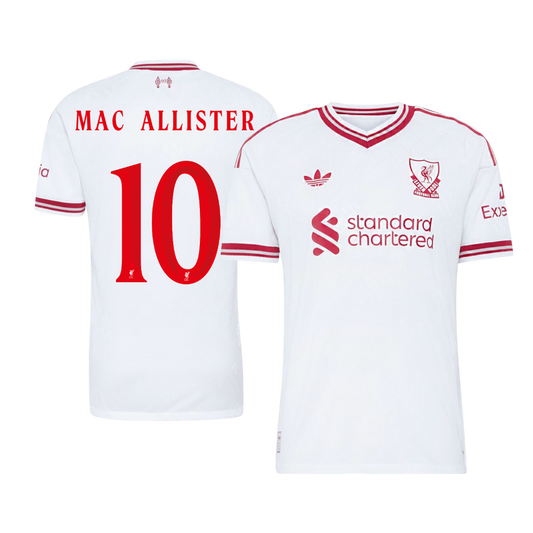 Liverpool pánsky Vonkajší futbalový dres 2026/27 – MAC ALLISTER #10 – UCL [hráčska verzia]