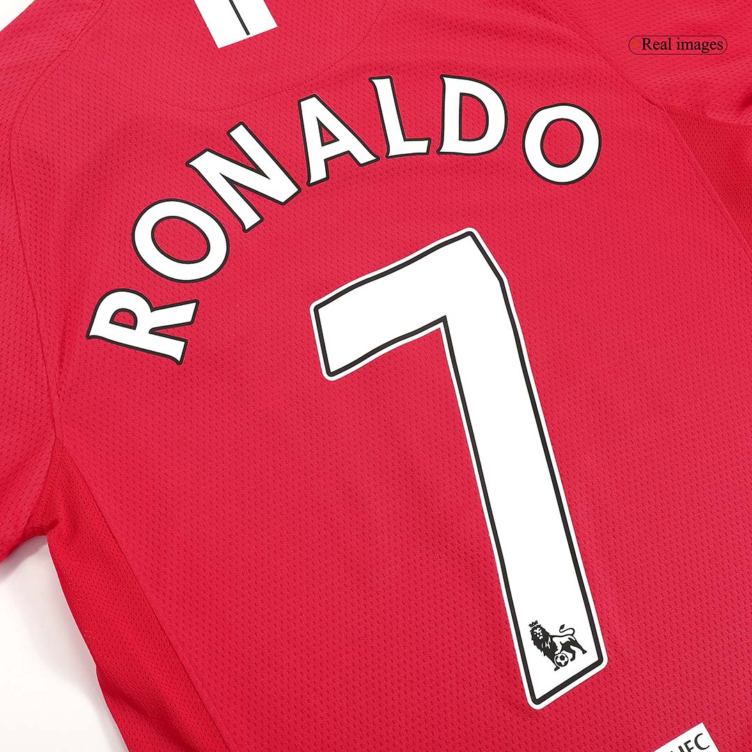 Manchester United pánsky domáci retro futbalový dres s dlhými rukávmi 2007/08 - RONALDO #7