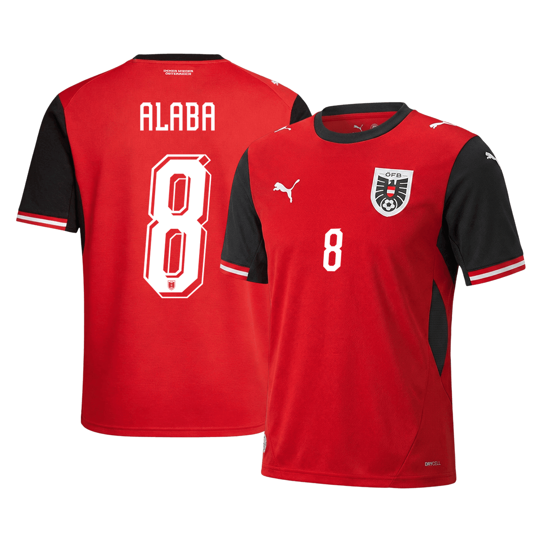 Rakúsko pánsky domáci futbalový dres MS 2026 - ALABA #8