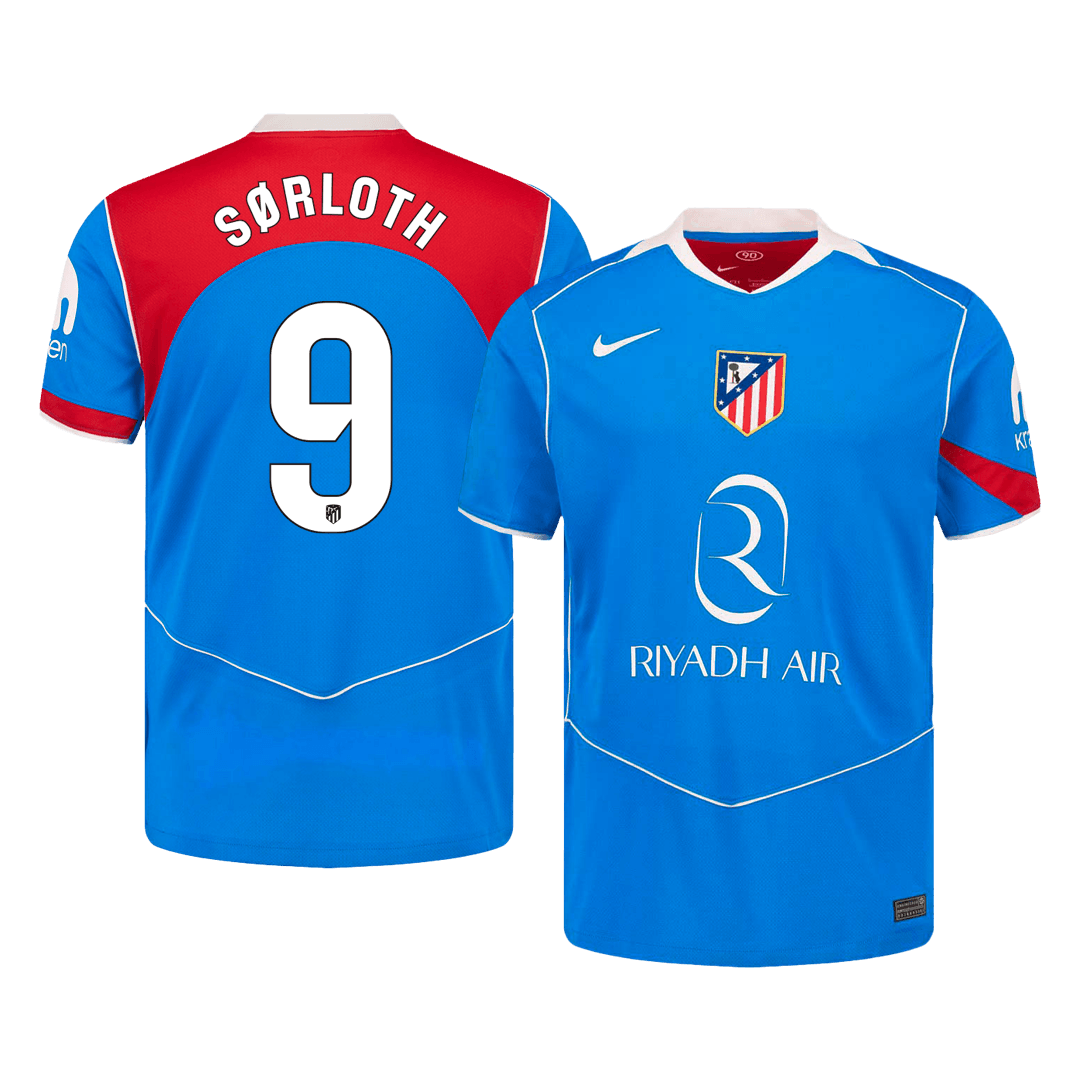 Atletico Madrid pánsky tretí futbalový dres 2025/26 - SØRLOTH #9