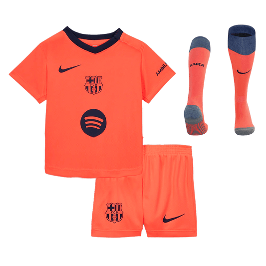 Barcelona detský tretí futbalový komplet 2025/26
